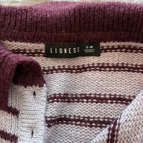 Lioness Stripe Knit Sweater - S-M - Picture 5 of 7